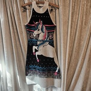 Wicked Awesome Unicorn Rainbow Sweaterdress